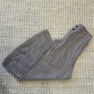 Free People Women's Striped Wide Leg Super Flare Pants Size 2
